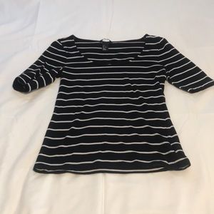 Fitted striped T-shirt